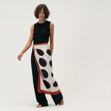 CANDELA square silk scarf 90cm