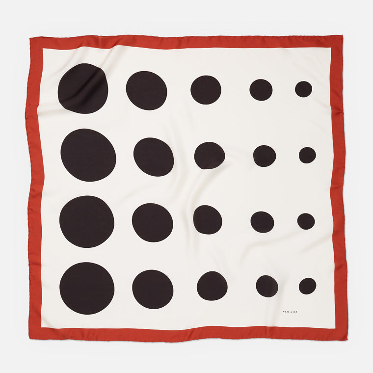 CANDELA square silk scarf 90cm
