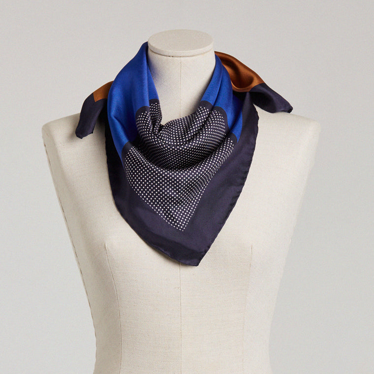 Carolina Scarf Camel / Blue