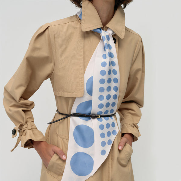 The LOLA Silk Scarf blue