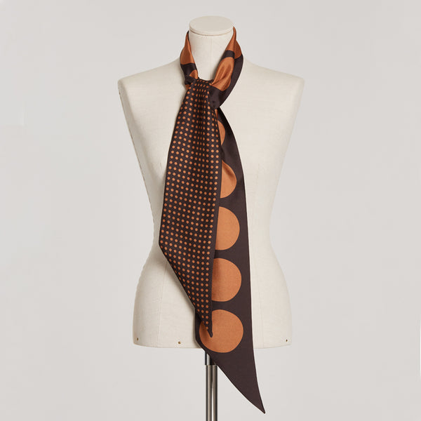 The LOLA Silk Scarf chocolate