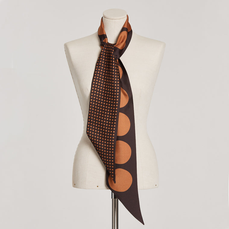 The LOLA Silk Scarf chocolate