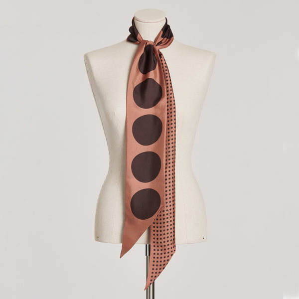 The LOLA Silk Scarf mocha
