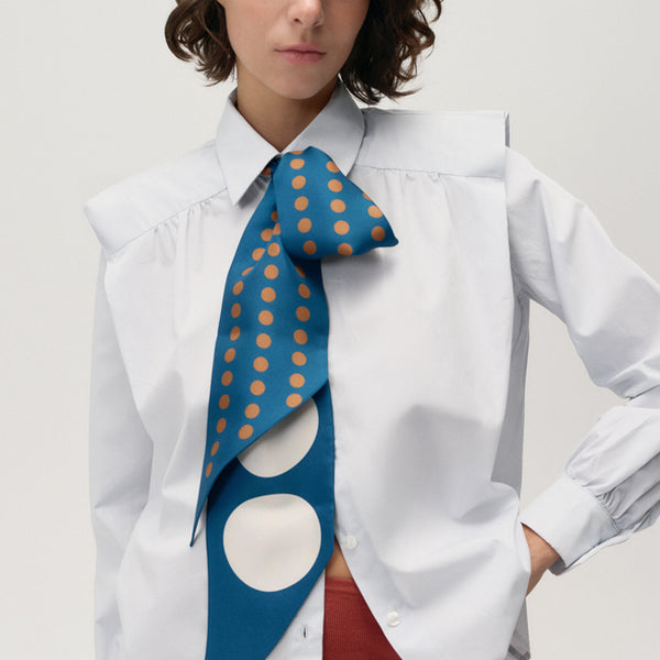 The LOLA Silk Scarf petroleum