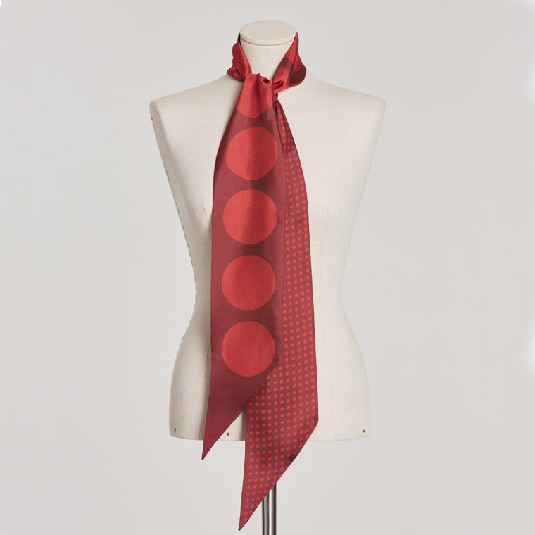 The LOLA Silk Scarf wine