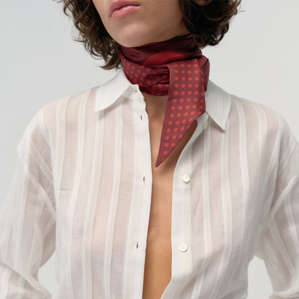 The LOLA Silk Scarf wine