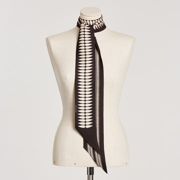 NOLITA Leaf Silk Scarf black