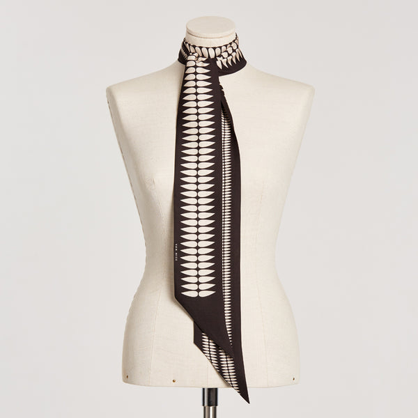 NOLITA Leaf Silk Scarf black