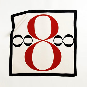 No.8 Scarf Red